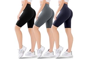 Blisset Women's Pockets Knee Length Leggings-High Waisted Capri Pants Biker Shorts for Women Yoga Workout Exercise Casual