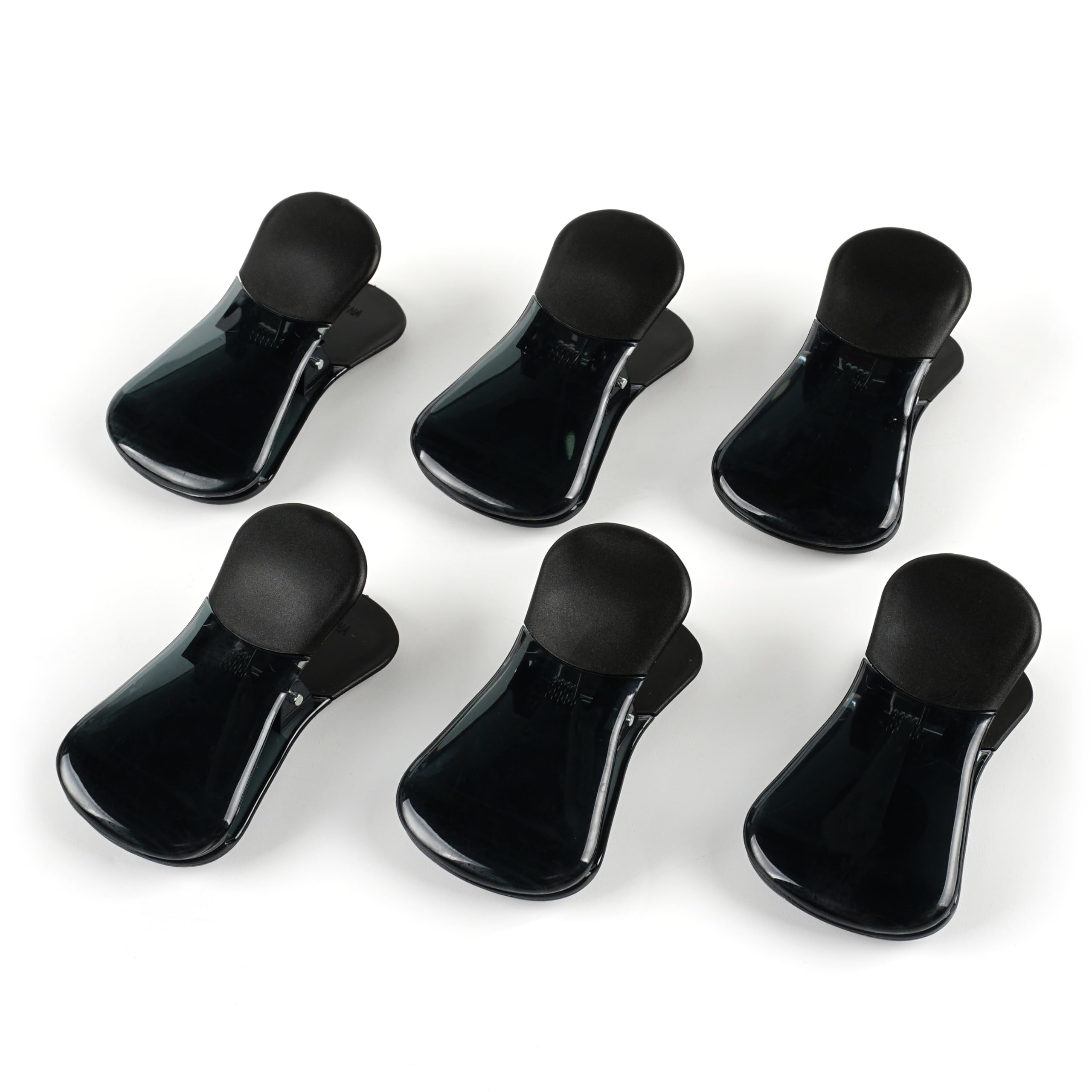 Photo 1 of Yi Concept Plastic Refrigerator Magnet Clips Sets? Magnet Paper Clips, Snacks Bag Clips? Multipurpose Clips - Set of 6 (Black)