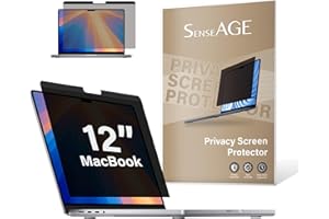 SenseAGE Magnetic Privacy Screen Filter for MacBook 12 Inch, Anti Blue Light and Glare Privacy Screen Protector, Laptop Priva
