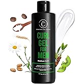 Controlled Chaos Curl Gel for Men - Hair Styling Gel For Wavy and Curly Hair With Shea Butter, Kiwi Extracts, Add Smoothness, Anti-frizz, Sulfate-Free Curl Gel (6oz)