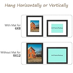 Golden State Art, Set of 4, 9x12 Picture Frame
