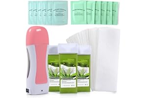 LIDDY DANCE Roll-On Wax Waxing Kit for Sensitive Skin - Wax Roller for Larger Areas at Home