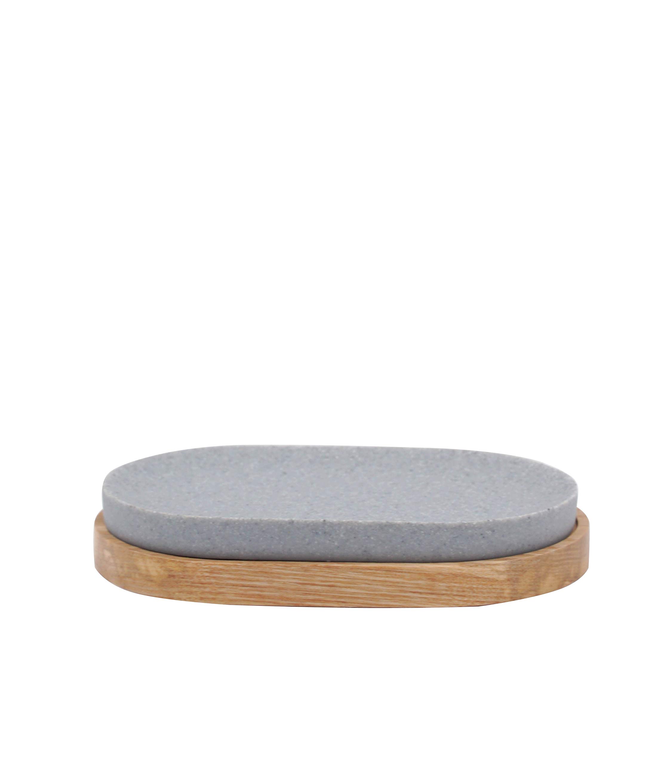 RIDDER Soap Dish, Polyresin, Grey, Approx. 13 x 9,3 x 2,3 cm