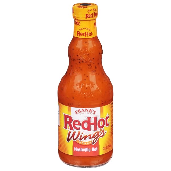 FRANK’S REDHOT NASHVILLE HOT WINGS SAUCE, 12 FL OZ
