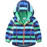 umkaumka Warm Windbreaker Jacket for Kids Fleece Lined Hoodie 18M-7T