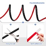 Zayejod 5M PVC Wallpaper Border Self Adhesive Black 10mm Molding Trim view 4