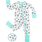 LittleHippo 2-Way Zipper Onesie Romper, Soft Spandex & Viscose from Bamboo One Piece Pajamas, Newborn, Baby Boys & Girls
