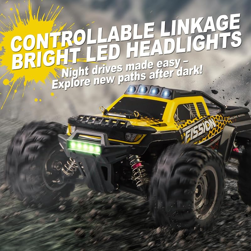 Bürstenloser 4WD High-Speed RC Truck mit Metall-Antrieb, Upgrade-freier 1:12 RC Truck für schnelles und aggressives Fahren