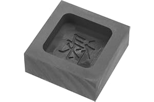 Hohopeti Graphite Mold Refining Scrap Mold Silver Molds Casting Melting Gold Mold Graphite Casting Mold Melting Silver Mold Molds for Casting Metal Casting Gold Mold Molten Gold Tool