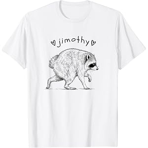 Jimothy Cute Viral Short Spined Racoon T-Shirt