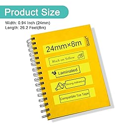NineLeaf 2 Pack Compatible for Brother P-touch