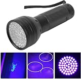 BROLEO 51 LED UV Black Light Flashlight Amber Verification Dustproof Handle view 9