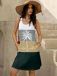 LUXVEER Women's Summer Dress 2025 Sleeveless