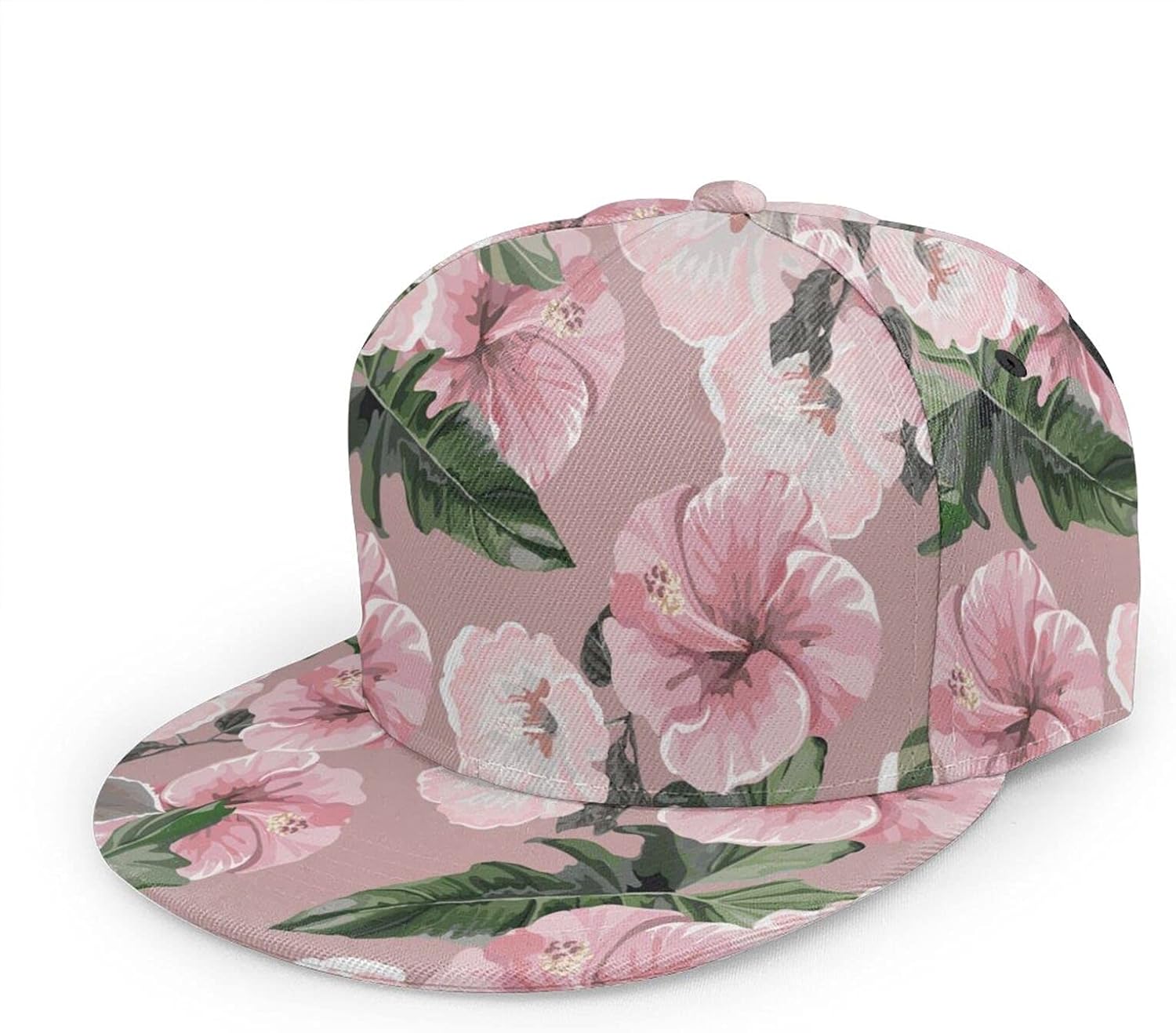 IBILIU Hibiscus Hat Baseball Cap Women Men,Pink Flower Beautiful