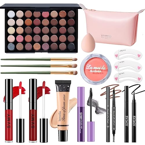 Makeup Set for Women, Makeup Full Kit for Beginners & Professionals, Travel Makeup Set for Teens & Adults, Makeup Gift Set for Girls, Eyeshadow Palette, Lip Gloss, Face & Eye Make up