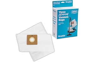 SIMPLICITYVACUUMS Simplicity Vacuums SBCH-3 Canister Vacuum Replacement Bags, Fits with Brio Canister Vacuum Cleaner, XL Vacuum Bags, 3-pack Set