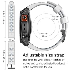 MYSNBKN Compatible with Fenix 7X Band,26mm Easy-fit