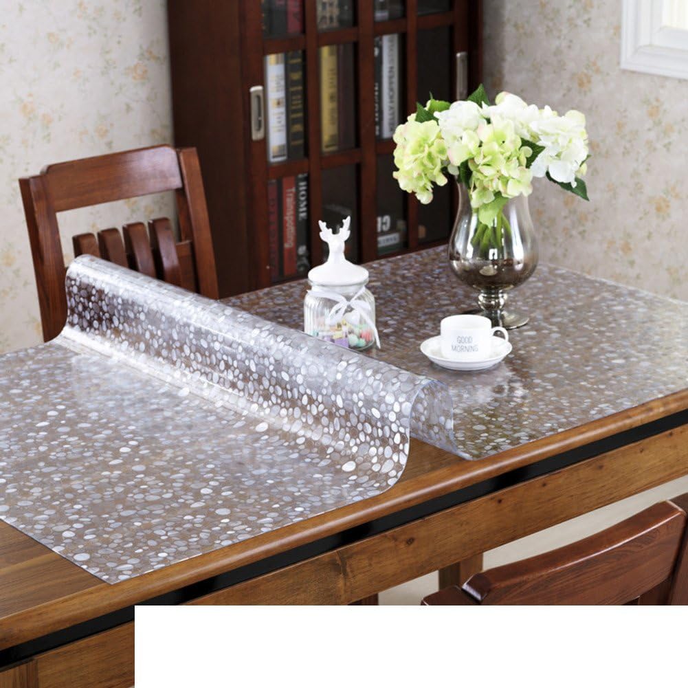Pvc Table Cloth/Waterproof Plastic Table Mat Of Soft Glass/ Transparent Table Mats/ Table Cloth-C 60x120cm(24x47inch)