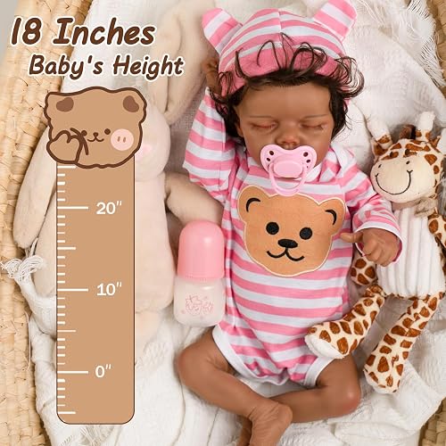 Full Silicone Baby Doll Jirachi Lifelike Reborn Baby Dolls, 18-Inch ...