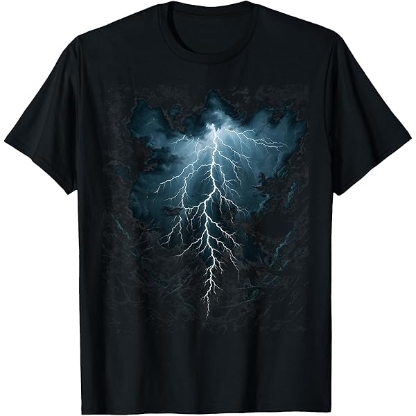 Amazon.com: Lightning Shirt with a Lightning Bolt Shirt Graphic