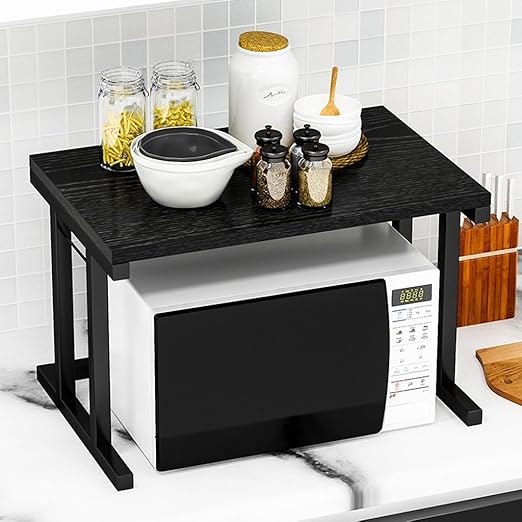 Estantes de horno de microondas de 2 pisos Tubo cuadrado ...