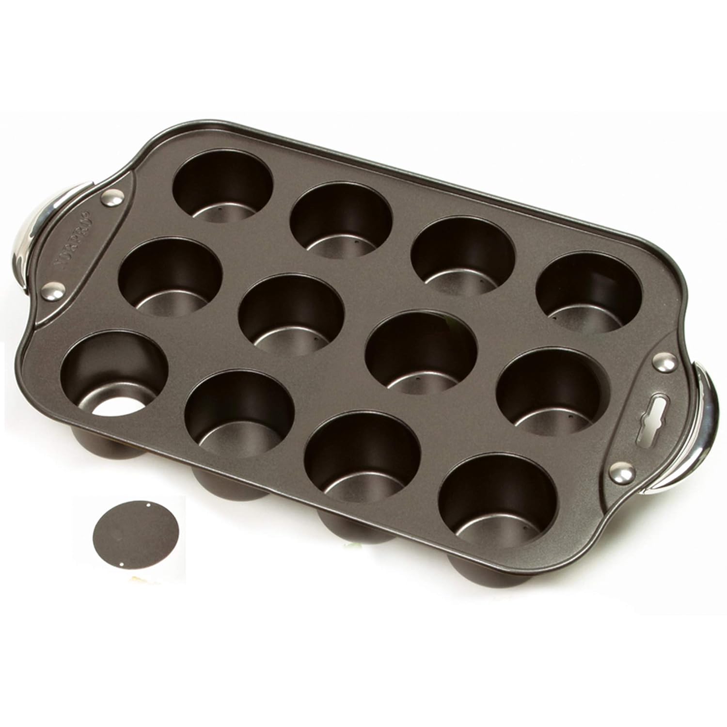 Norpro Nonstick Mini Cheesecake Pan with Handles, 12 count 28901039196