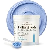 Ugly Duckling Brilliant Blonde Extra Strength Blue Powder Lightener for Dark &amp; Resistant Hair | Dust-Free, Fast Anti-Brass Lift | Up to 8 Levels of Lift | 1.1 lb (500g)
