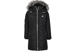 Calvin Klein Girls Hooded Winter Puffer Jacket, Full-length Heavyweight Coat With Fleece Lining