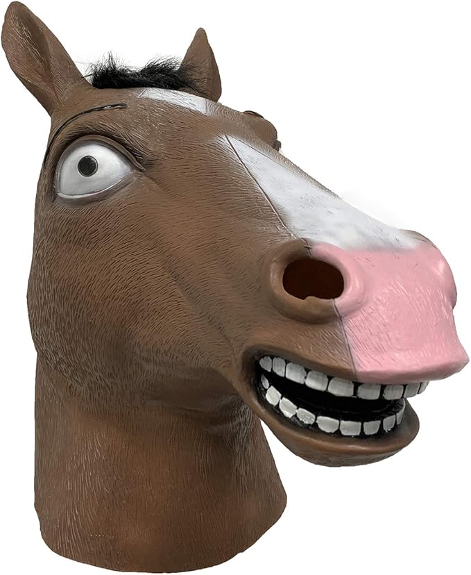 BoJack Horseman Mask Novelty Halloween Costumes Brown Clothing