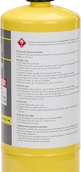 LavaTap Salvus Map HTi MAPP Gas 400g for Blow Torch Soldering Plumbing view 6
