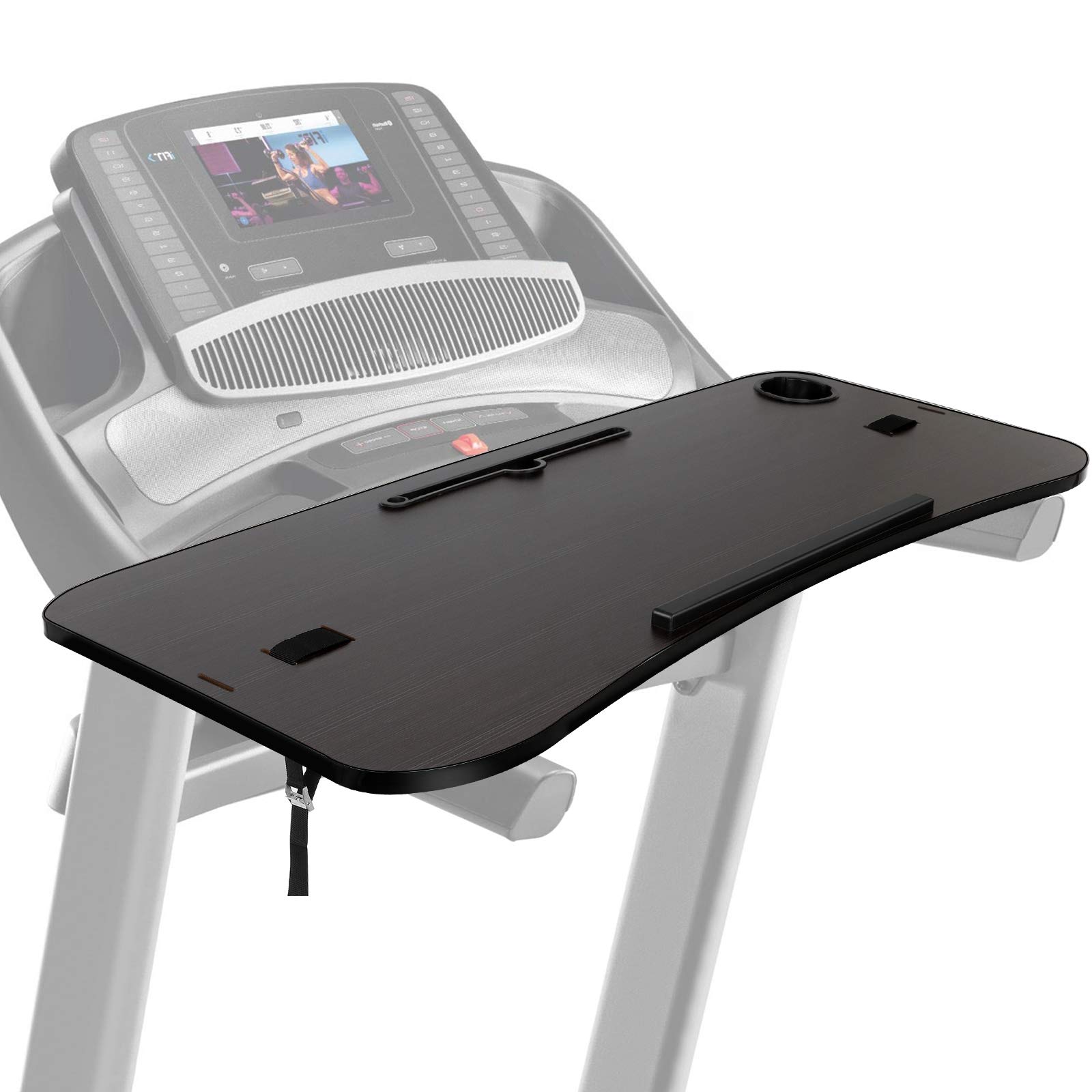 Photo 1 of nexanic Treadmill Laptop Desk,NEXAN Universal Ergonomic Platform for Notebooks, Tablets, Laptops, Workstation for Treadmill Handlebars up to 35 inches with Cup Tablet Phone Holder…