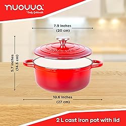 Cast Iron Dutch Oven with Lid – Non-Stick