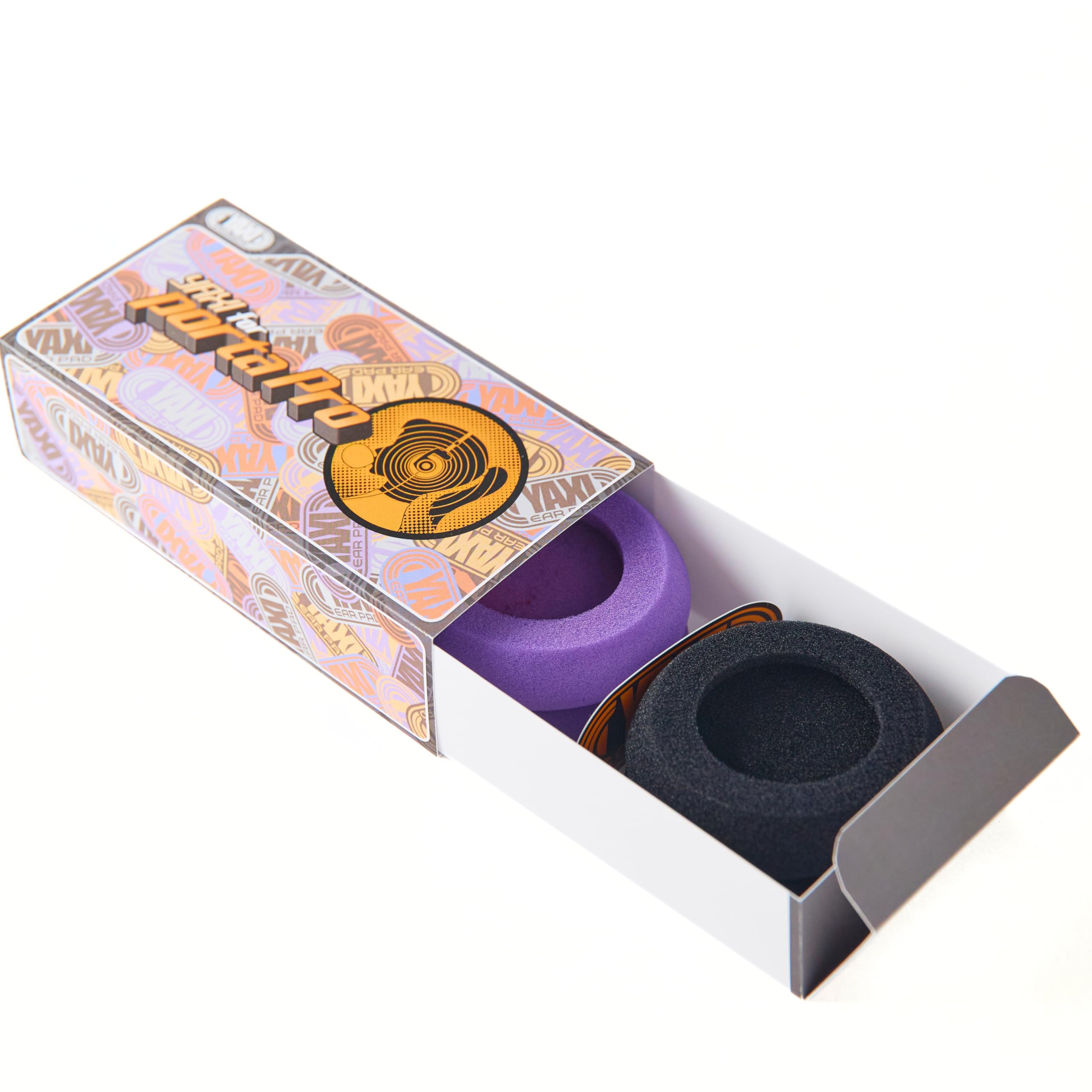 YAXI EARPADS for Koss PORTAPRO 2Pairs (Black+Purple) — image 1