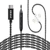 KZ ZS10 Pro IEM Cable de 6.6 ft Tipo-C USB C, KBEAR CX01 OFC - Cable de auriculares para monitor auditivo ZS12 PRO X, ZSN PRO