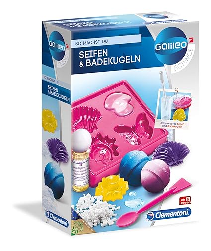 Clementoni 59013.1-Galileo-Seifen und Badekugeln, bunt
