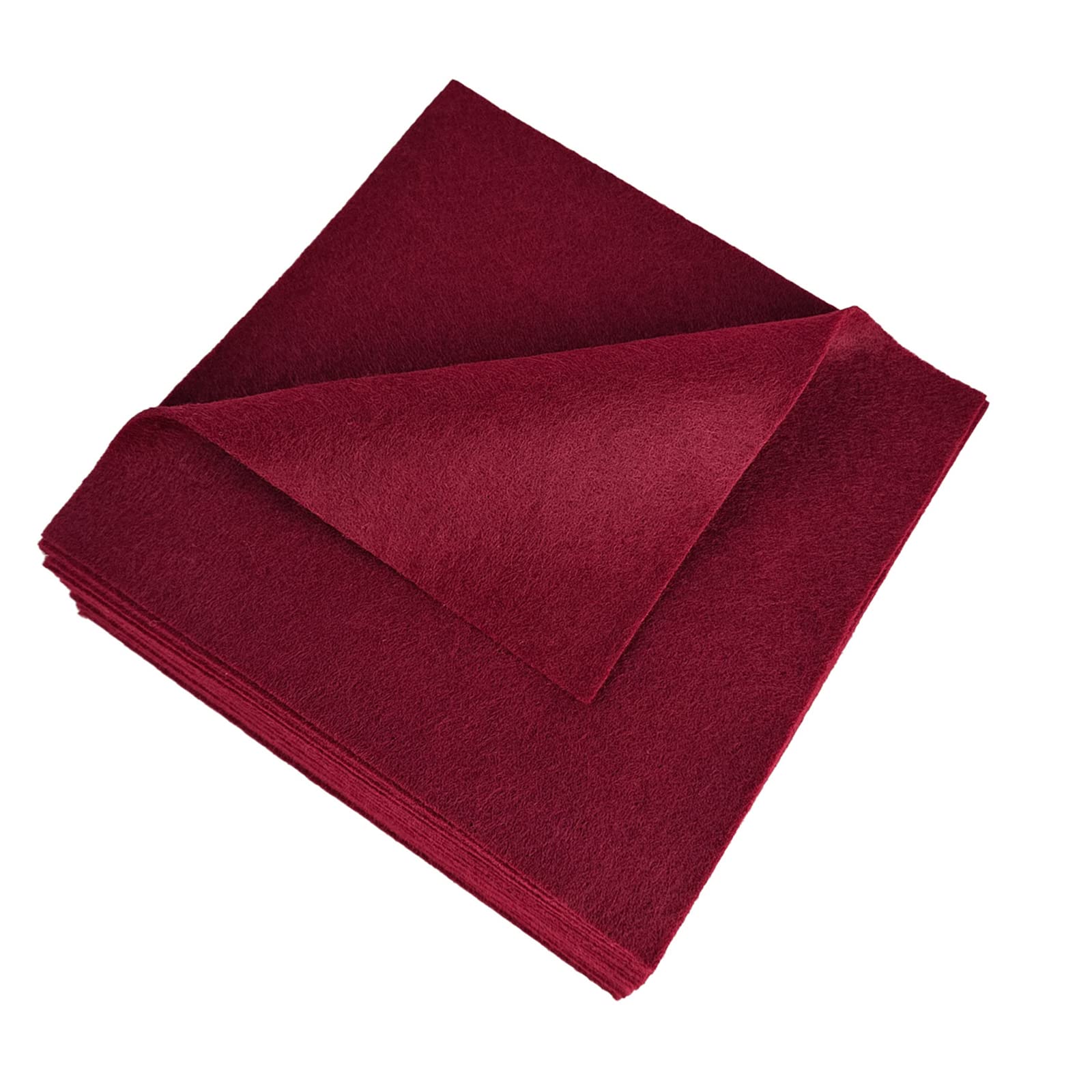 Jtnohx Soft Felt Fabric, Colour Felt Sheets for Crafts, 1.4mm Thick Flexible Craft Fabric for Handwork DIY Projects 15x15cm(Light Brown)