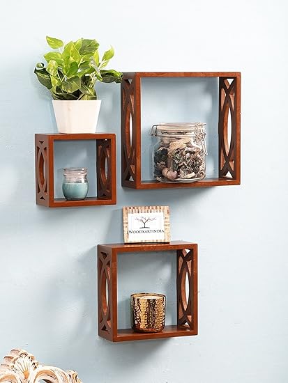 Woodkartindia Modern Design Wooden Wall Shelves/Wall Bracket/Wall Shelf for Home Decor