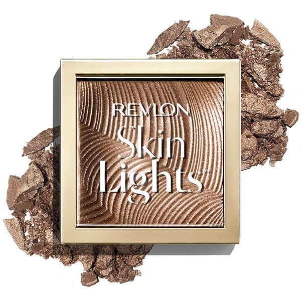 REVLON SKINLIGHTS PRISMATIC POWDER BRONZER, TRANSLUCENT-TO-BUILDABLE COVERAGE, 115 SUNKISSED BEAM, 0.31 OZ (PACK OF 1)