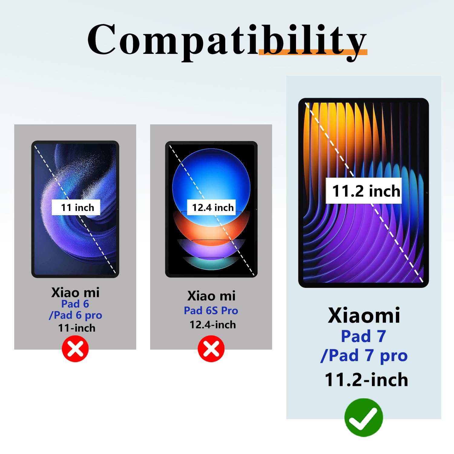 ROISKIN Hülle für Xiaomi Mi Pad 7/7 Pro 11,2 Zoll 2024 mit Displayschutz & Schultergurt & Stifthalter,Heavy Duty Stoßfeste Military Xiaomi Pad 7 Hülle,360 Drehbarer Ständer für Kinder,Schwarz 7