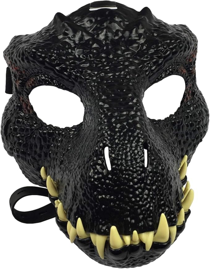 None/Brand Dinosaur World Mask With Opening Jaw Tyrannosaurus Rex Halloween Cosplay Costume Kids