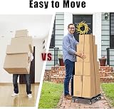SOLEJAZZ Moving Furniture Dolly 200 KG Capacity 4 Wheel Heavy Duty Black view 5