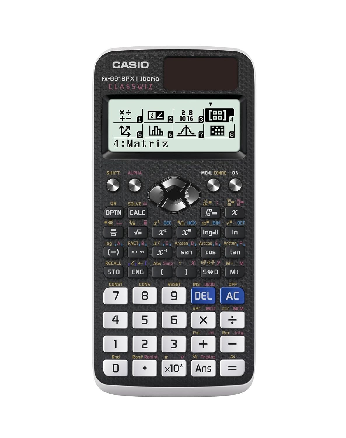 Casio FX SPXII Calculadora científica funciones cálculo de ecuaciones constantes científicas color