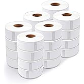Aegis Adhesives - 1-1/8" X 3-1/2" Replacement for DYMO 30252 (24 Rolls/8400 Labels) Direct Thermal Address Barcode Labels - Compatible with LabelWriter 450, 450 Turbo, 4XL Printers (NOT 550, 5XL)