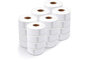 Aegis Adhesives - 1-1/8" X 3-1/2" Replacement for DYMO 30252 (24 Rolls/8400 Labels) Direct Thermal Address Barcode Labels - C