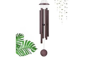 Vanquer Large Wind Chimes for Outside Deep Tone - 48'' Wind Chimes Outdoor Clearance, Deep Tone Wind Chimes, Windchimes Outdoors, Memorial Wind Chimes, Sympathy Gift, Garden Patio, Home Décor, Bronze