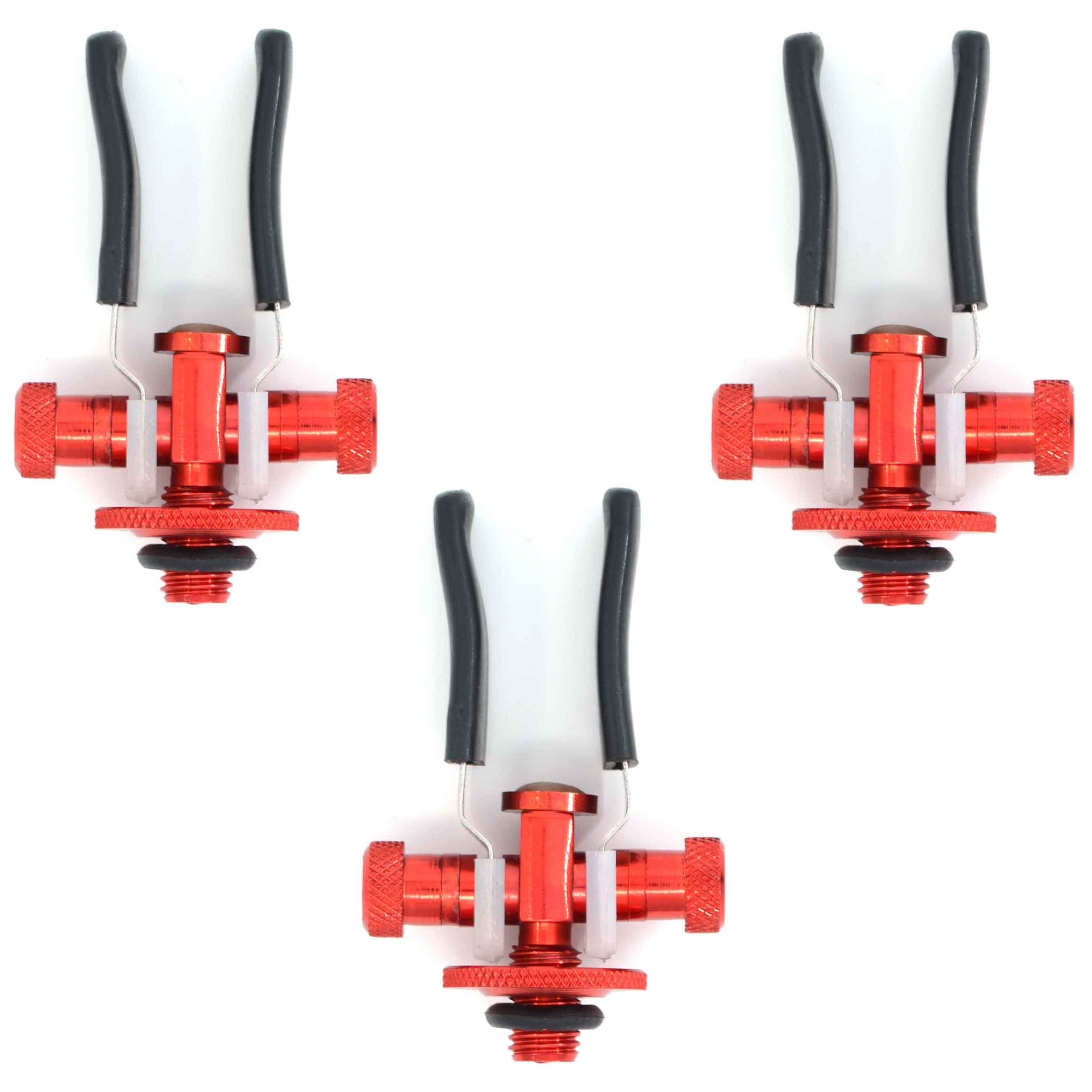 3 Pack of Phoxinus Anodised Aluminium Butt Rests. Adjustable back/rod rests to suit virtually all rods, rod pods, bank sticks etc. Ideal for carp, course and match fishing