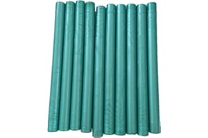XICHEN®10PCS Vintage Sealing Glue Gun Sealing Wax Wax Sticks Wax Seal Supplies a Variety of Colors (Malachite Green)