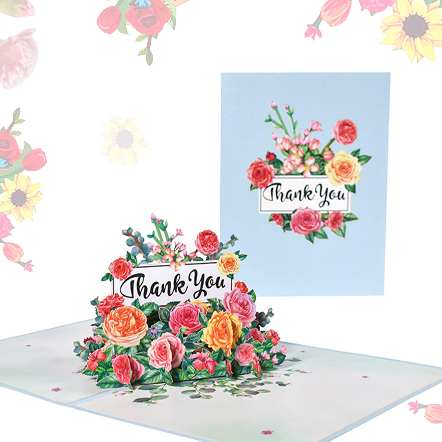 scicent Thank You Card 3D Pop Up Cards for Teachers Mothers Day with Envelope 31915