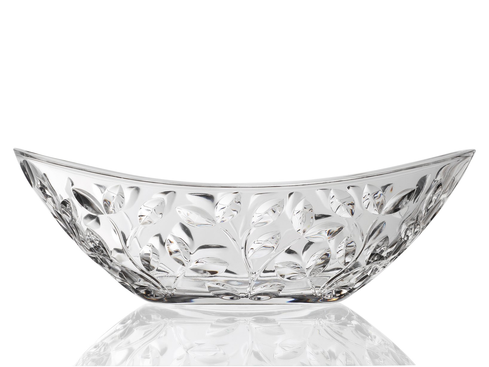 Laurus Oval Centrepiece, Crystal - Transparent