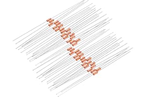 uxcell 40pcs 5K Ohm 1% NTC Thermistors Resistors, MF58 3950B Thermistor Temperature Sensor